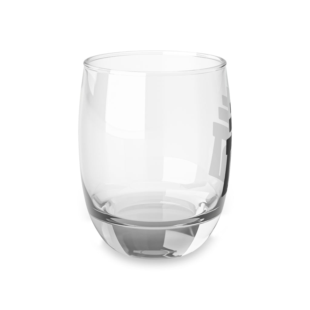 Raincross Whiskey Glass with Minimalist Japanese Kanji Design
