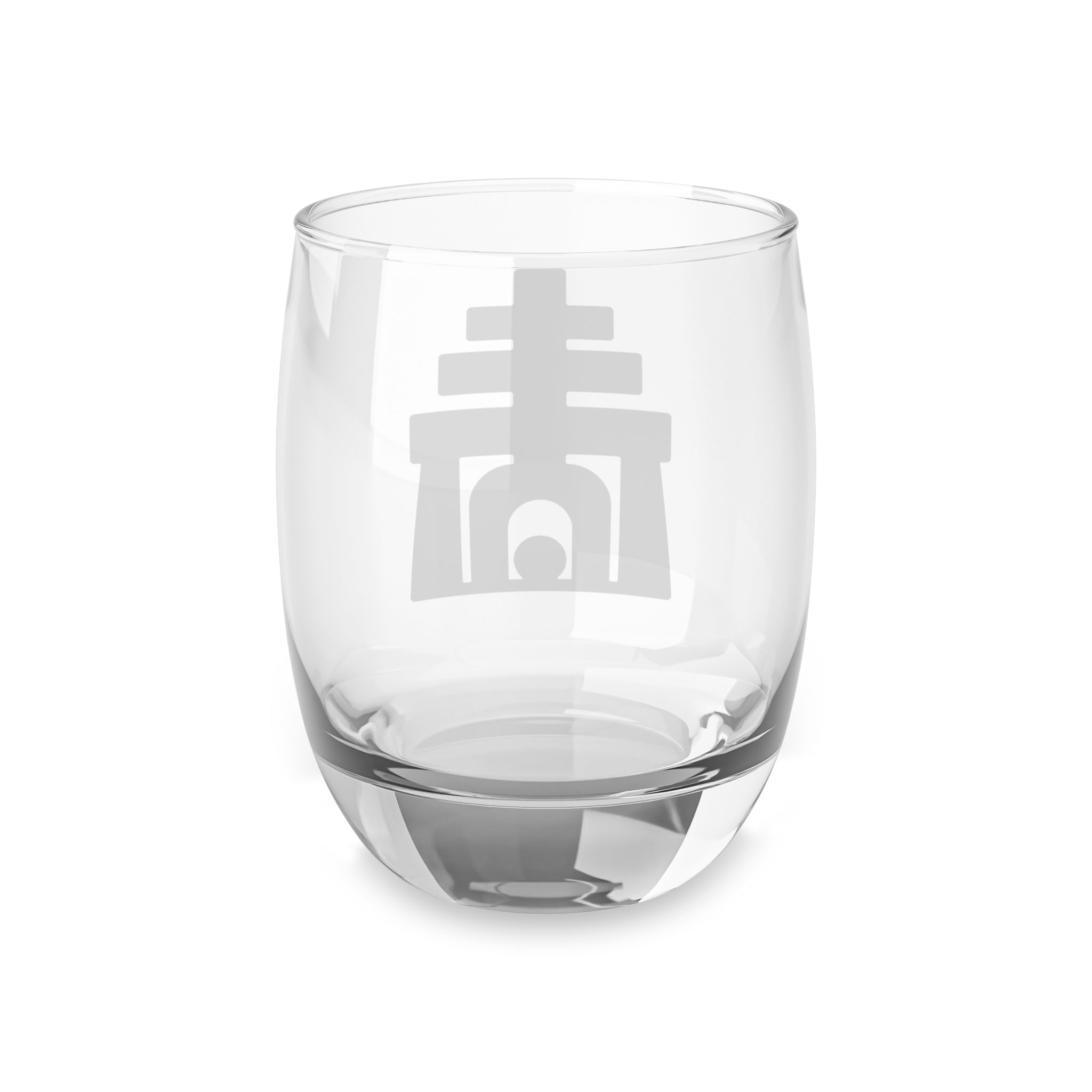 Raincross Whiskey Glass with Minimalist Japanese Kanji Design
