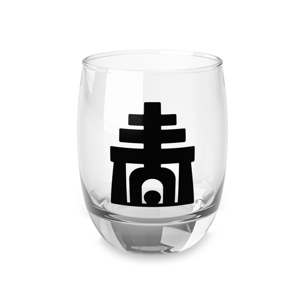 Raincross Whiskey Glass with Minimalist Japanese Kanji Design